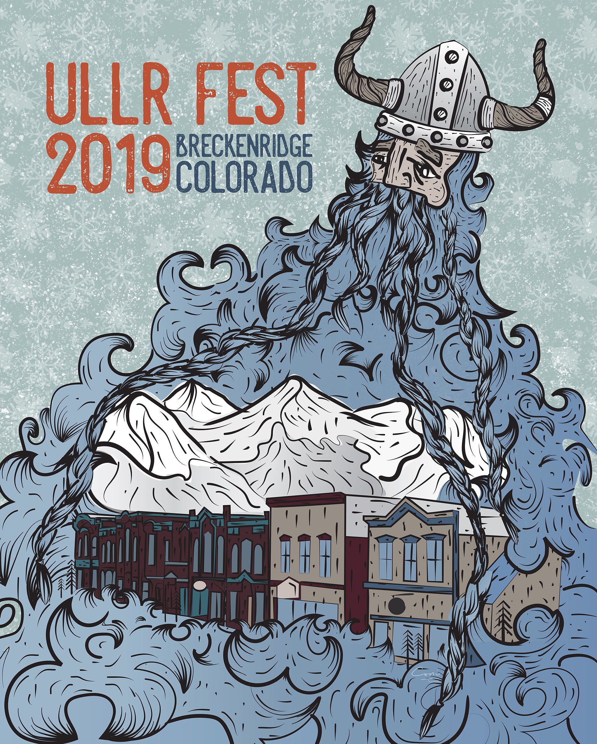 2019 Ullr Fest Poster for Breckenridge, CO